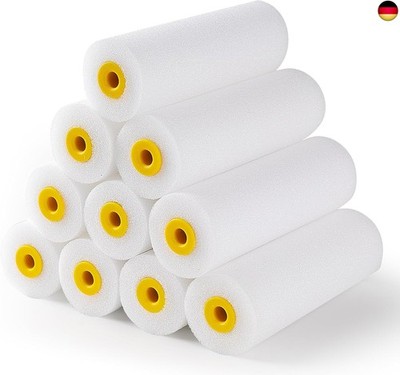 Mister Rui 10x Lackierwalze, 11cm Schaumwalze, Lackierwalzen, Kleine