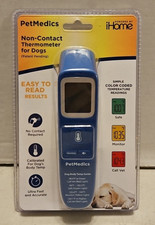 Pet Medics iHome Non-Contact Thermometer For Dogs 2PR0015 Blue - New