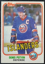 1981 Denis Potvin New York Islanders NHL Topps Card  #27