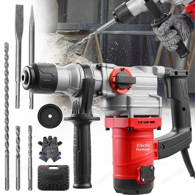 WALTER Elektropneumatischer Bohrhammer 3500Watt SDS-Plus Hammerbohren Meißeln DE