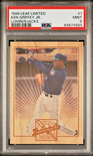 1996 Leaf Limited /5000 Lumberjacks #1 Ken Griffey Jr SP LTD Real Wood HOF PSA 9