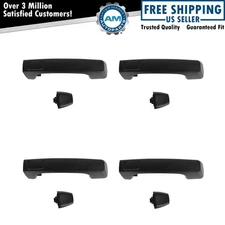 Door Handle Black Exterior Outside Front & Rear Set of 4 for Hummer H3 H3T