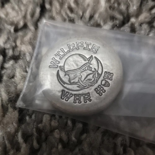 1oz Hand Poured .999 Fine Silver Wild Pig Pours War Hog