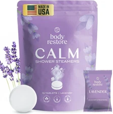 Travel-Ready Lavender Shower Steamers - Aromatherapy for Stress Relief Anywhere