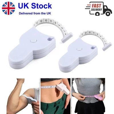BRANDED METRIC - Automatic Telescopic Tape Measure Body Tape Waist Chest Arms Legs - CM