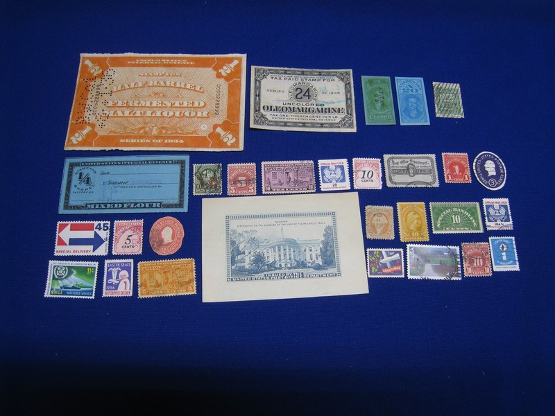 US Stamp Back of the Book Revenue Stamp Lot - Cancelled  29 Different Off Paper