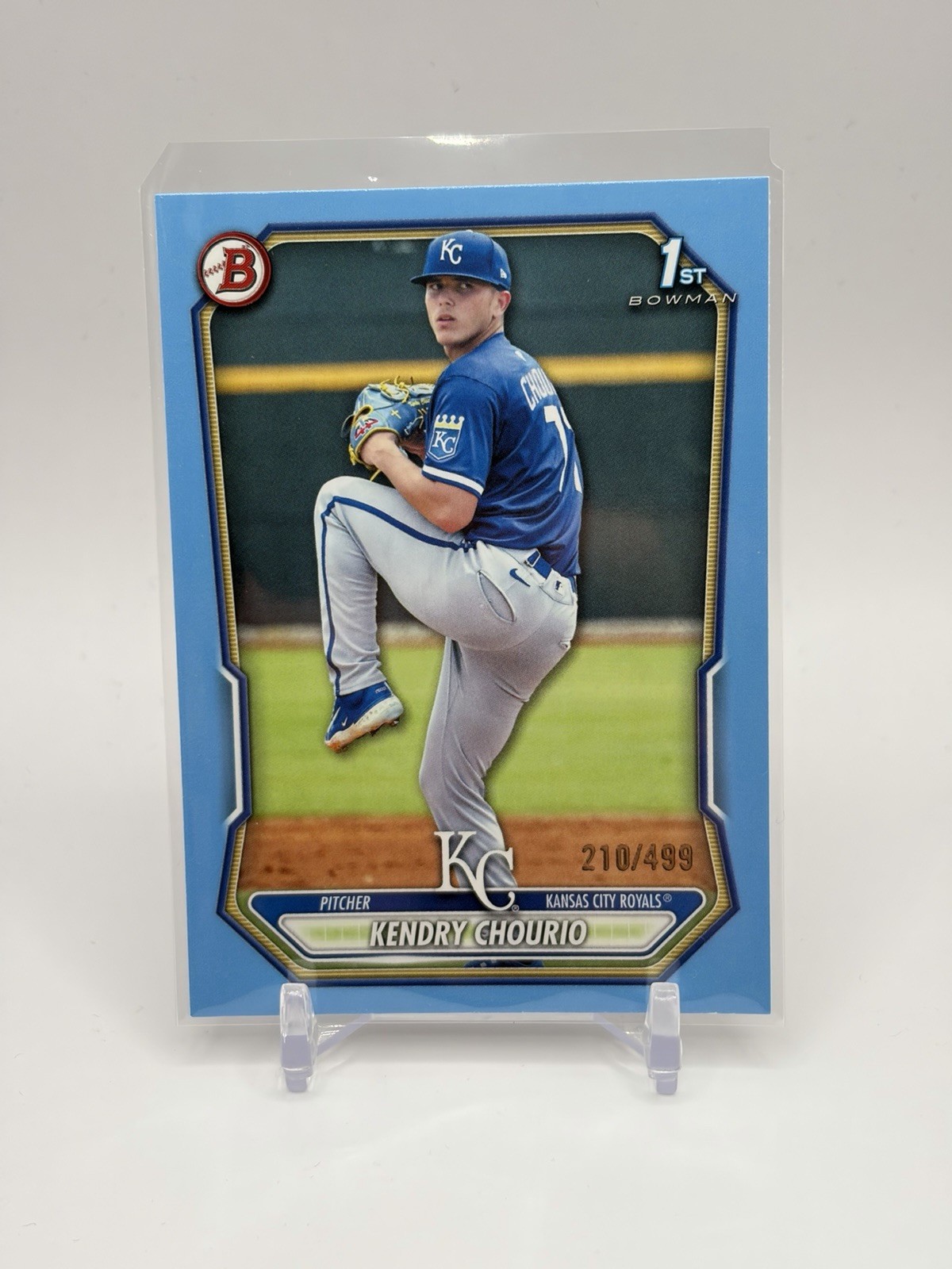 2026 Bowman Kendry Chourio #BP-7 Prospects Sky Blue #/499 Kansas City Royals