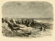 Ruins at Sa�s 1890 Sais or Sa El Hagar an ancient Egyptian town in- Old Photo