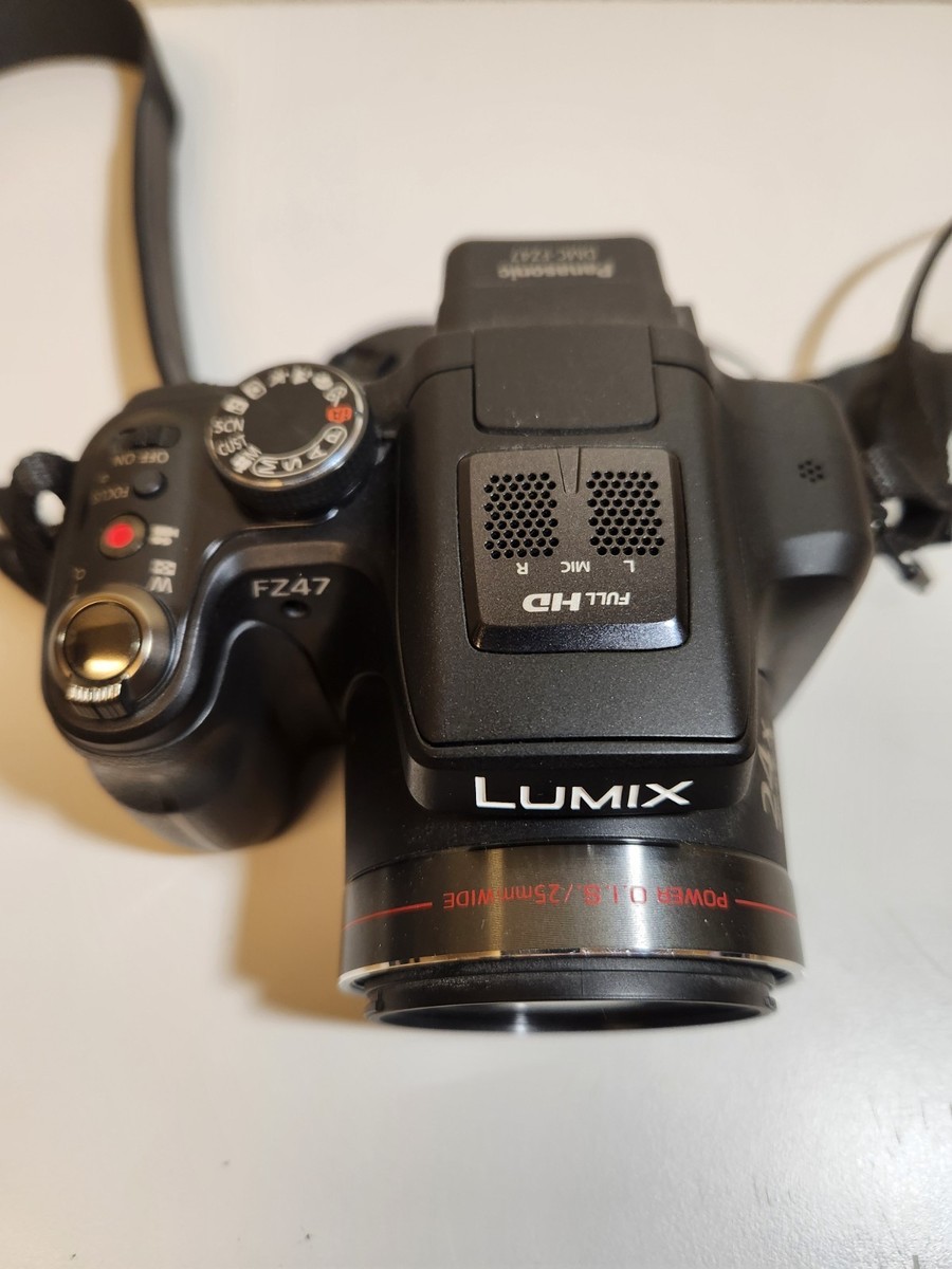Panasonic Lumix DMC-FZ47 12.1 MP Digital Camera W/Battery- NO