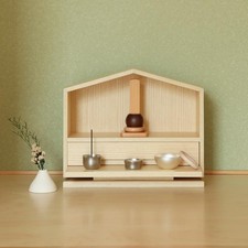 BUTSUDAN Santuario Buddista Design Moderno Compatto Semplice Naturale GIAPPONE NUOVO Mini