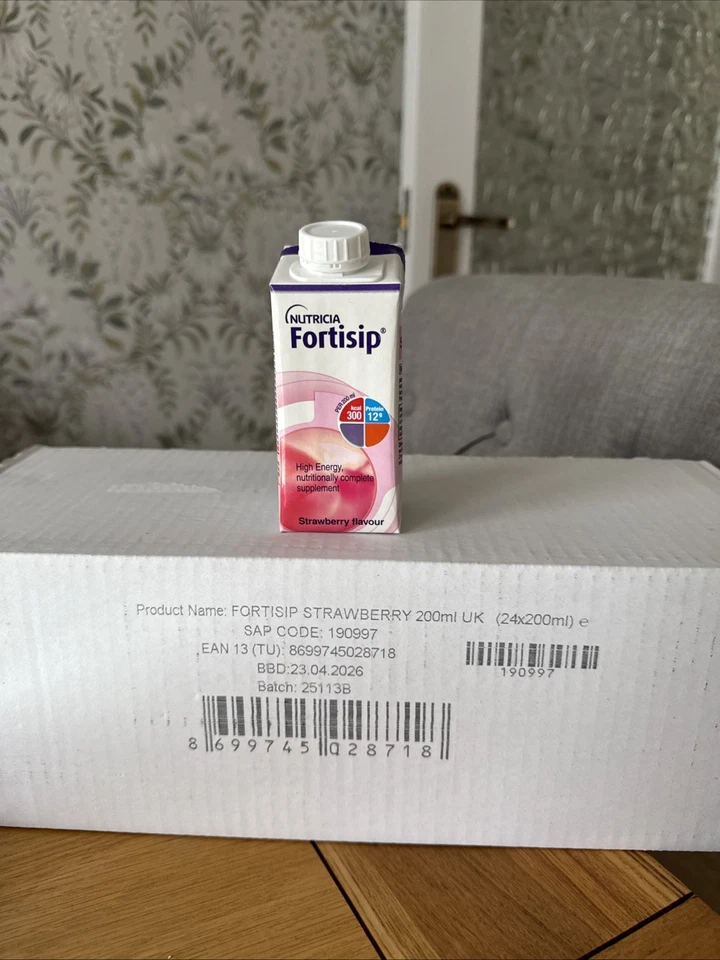 Nutricia Fortisip Strawberry X 24 Bottles 200ml