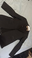 Plain Black Men  s Suit With Dress Pants