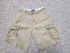 Polo Ralph Lauren Cargo Shorts Big Boys Size 14 Khaki Tan Classic Chino Pockets