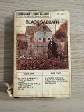 Black Sabbath - Self Titled 1970 Debut Ampex M51871 Audio Cassette Clamshell