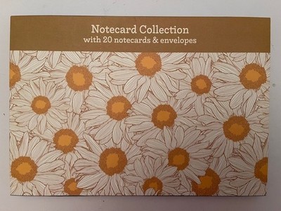 NOTIZKARTEN SAMMLUNG MIT 20 NOTIZKARTEN UND UMSCHLÄGEN DESIGN TYP HAZY DAISIES