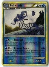2010 Poliwrath ⭐️ 21/95 Reverse Holo Rare HGSS Unleashed Pokemon LP