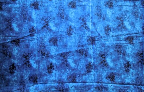 Cotton Fabric David Textiles Design by Beth Ann Bruske Marble Blue 2 Yard Piece