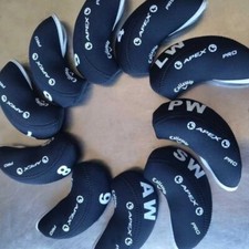 New Style 10PCS Golf Iron Headcovers for Callaway Club Head Covers 4-9 LW Black
