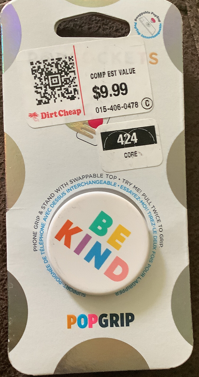 Popsocket Phone Grip Rainbow Be Kind Design-image
