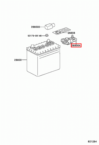 Genuine 4Runner RZN185 RZN180 KZN185 Positive Battery Terminal Clamp Clips - Picture 16 of 20