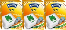 3 Pakete Swirl Staubsaugerbeutel S71 / S 71 für Siemens Dynapower Bosch Ergomaxx