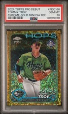 2024 topps pro debut rc tommy troy  gold mini diamond refractor PSA 10 POP 1