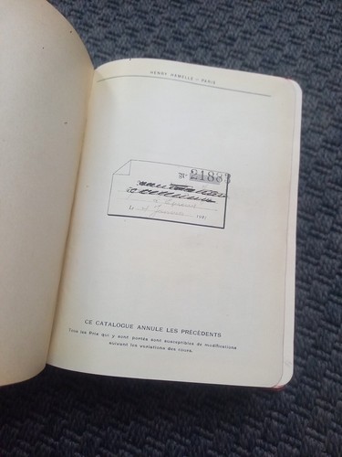 HENRY HAMELLE Catalogue Général 1910 Fournitures pour Industrie Paris VALVOLINE - Imagen 8 de 21
