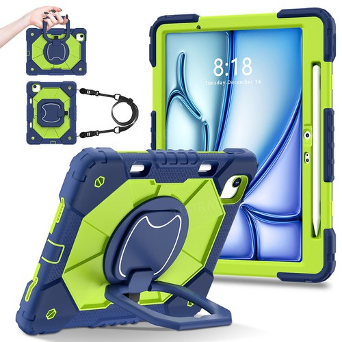 Case For iPad 5/6/7/8/9/10th Air 6 5 4 Pro 11 2024 Shockproof Rugged Stand Cover - Afbeelding 17 van 174