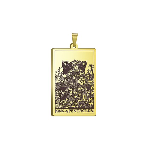 Tarot Karte Anhänger für Halskette Edelstahl Gold Schwarz Schmuck Zubehör - Bild 53 von 54