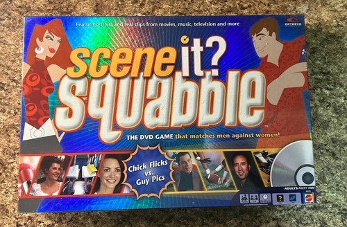 SCENE IT? SQUABBLE DVD GAME MEN AGAINST WOMAN ADULT PARTY GAME NEW SEALED - Picture 1 of 5