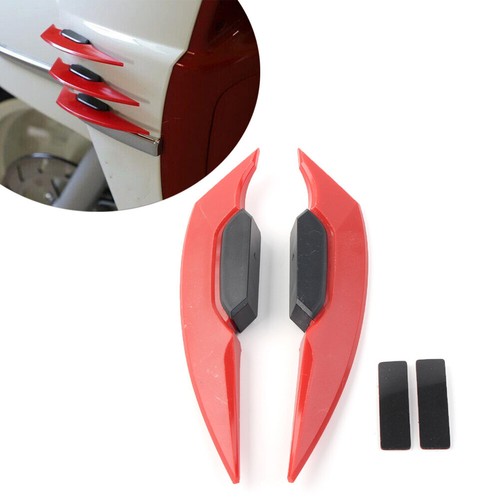 2x Red Motorcycle Fairing Winglets Side Spoiler Deflector Air Wing Kit
