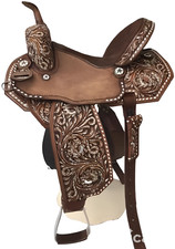 Handmade Premium Western Barrel Racing Wooden Tree Tolled Carved 10-18 inches