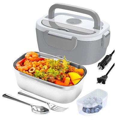 Electric Lunch Box Food Heater -3in1 Portable Leakproof Heated Lunch Box for ...