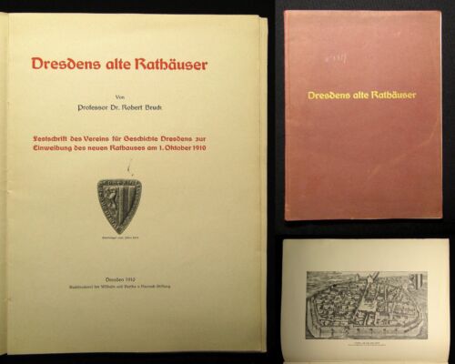 Bruck Dresdens alte Rathäuser Festschrift des Vereins für Geschichte 1910 - Bild 1 von 7