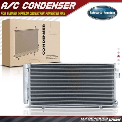 A/C Condenser with Receiver Drier for Subaru Impreza Crosstrek Forester