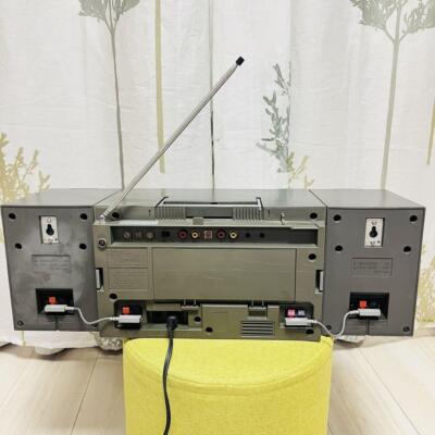 【希少】ラジカセ　ナショナル　RX-C60　White ◇ National ナショナル RX-C60 ラジカセ 中古 現状品 221009G3347