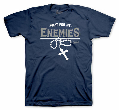 Shirt Match Jordan13 Flint Grey Shoes - Pray For My Enemies Tee