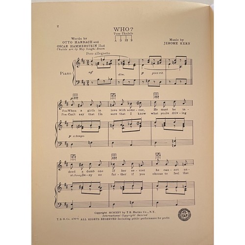 1941 Sunny Sheet Music Who Music Anna Neagle Ray Bolger John Carroll Jerome Kern - Foto 2 di 4