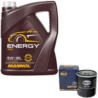 MotoröL Set 5W-30 5 Liter + ÖLfilter FüR Subaru Suzuki Toyota Carina Corolla MR