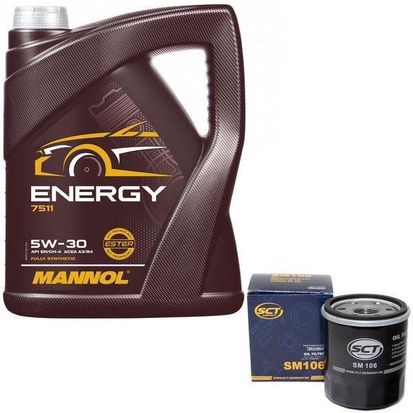 MotoröL Set 5W-30 5 Liter + ÖLfilter FüR Subaru Suzuki Toyota Carina Corolla MR-image