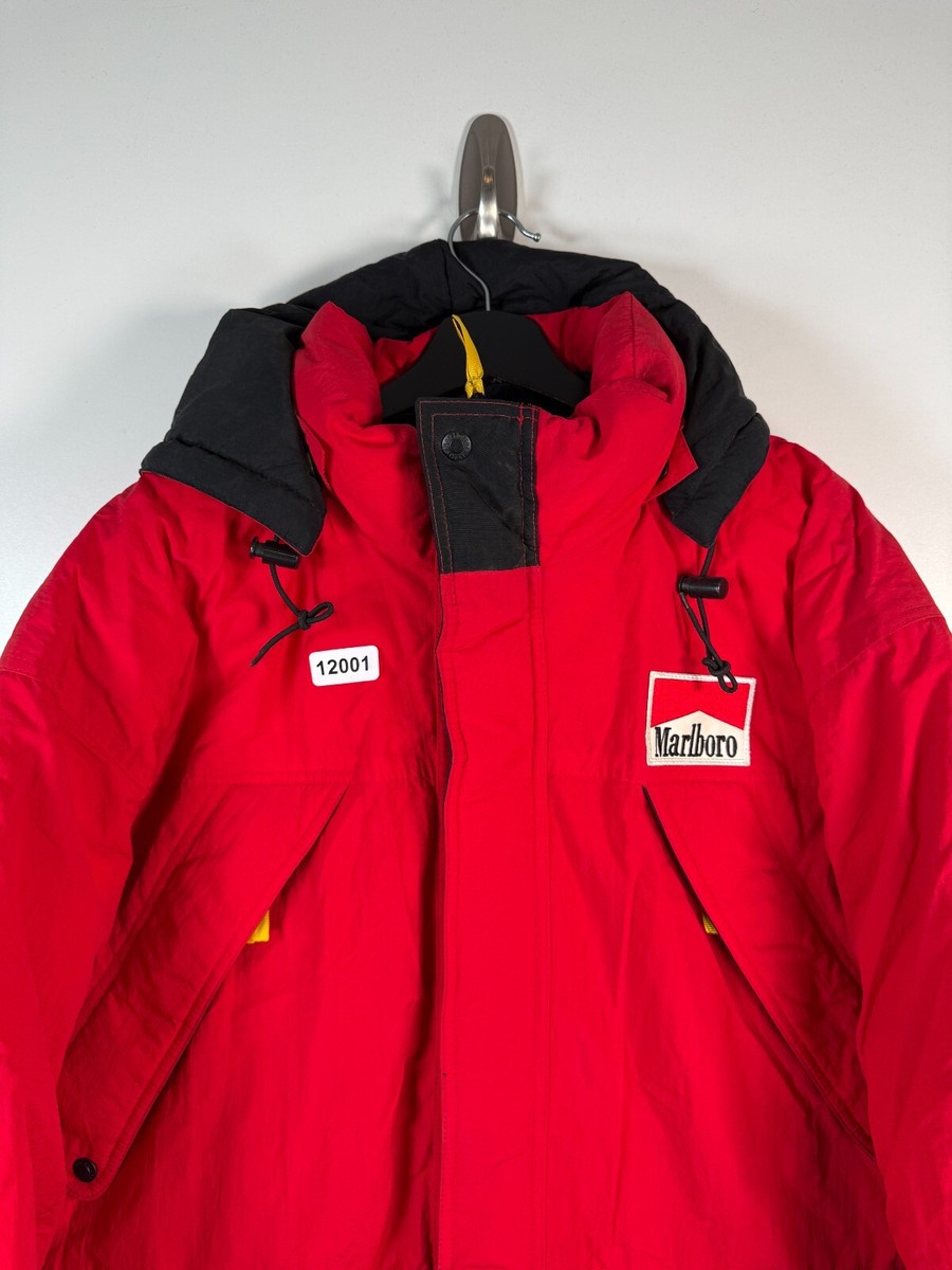 Vtg Marlboro Country Store Mens Full Zip Down Parka Jacket