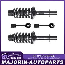 Front For VW Beetle 01-10 Jetta Golf 01-05 w/ Sway Bar End Links Complete Struts