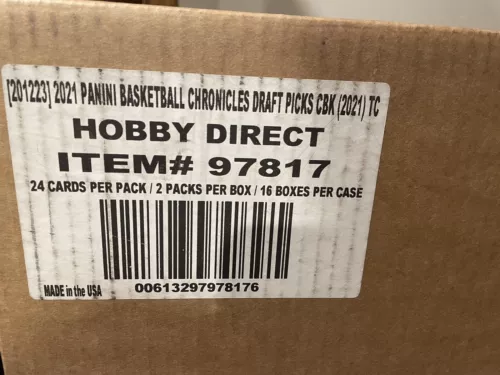 2021-22 *Hobby* Panini Chronicles Draft Picks Basketball 16-Box CASE. Sealed!