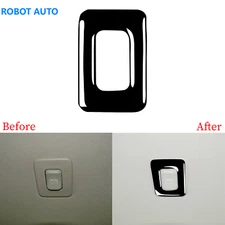 For Hummer H3 06-10 Glossy Black Sunroof Skylight Switch Button Cover Trim