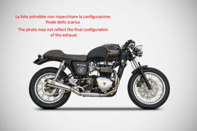 Auspuffanlage Komplett ZARD Inox Bad Kind Carb Racing Triumph BONNEVILLE T100