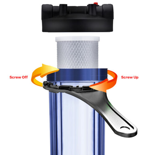 Geekpure 20" Whole House Clear Water Filter Housing-3/4" Certified - Refurbished - Picture 4 of 7