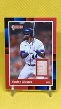 Yordan Alvarez 2022 Donruss 1988 Retro Bat Materials Houston Astros *See desc.