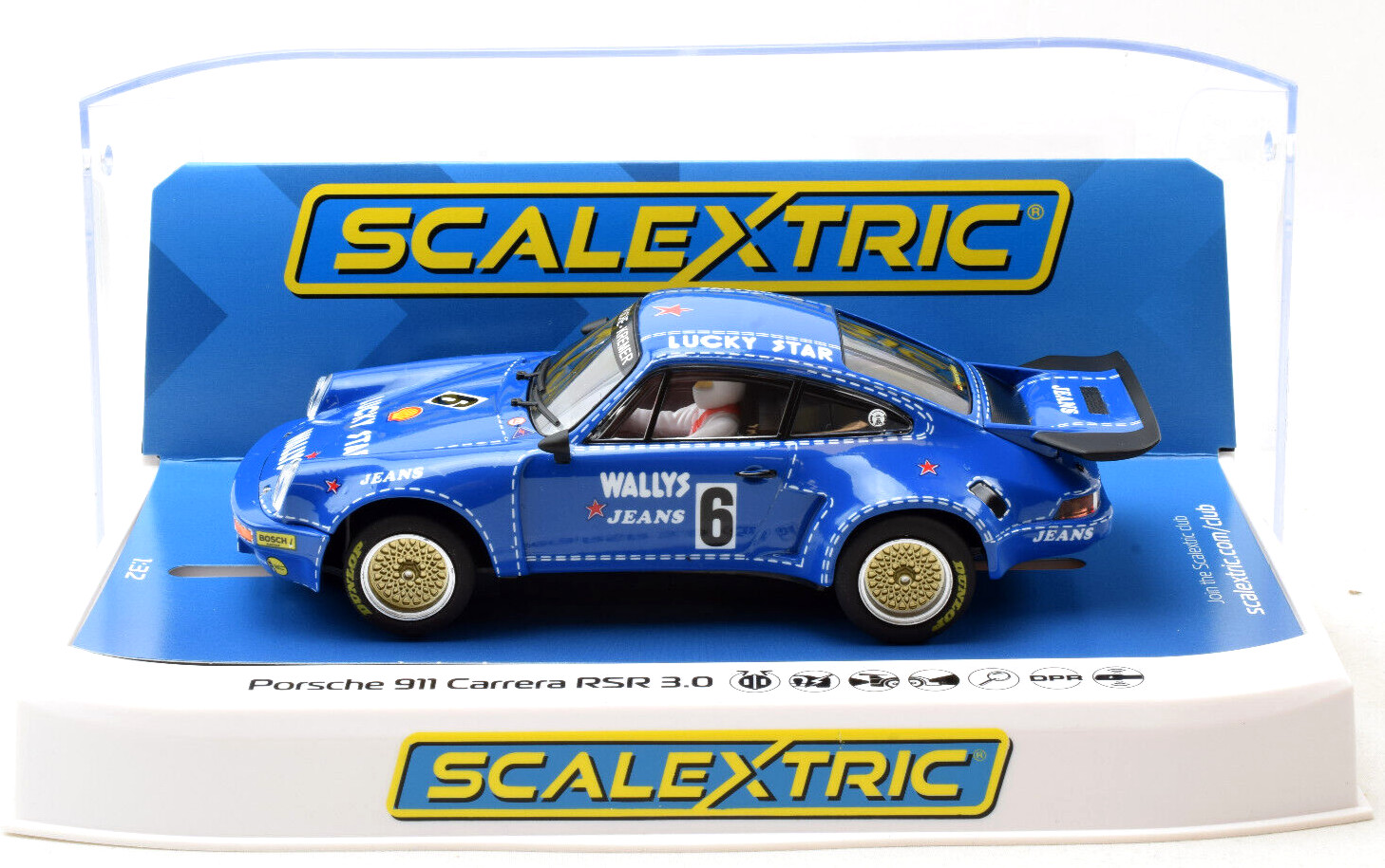 Масштабный электромобиль Wallys Porsche 911 Carrera RSR 30 DPR с подсветкой 132 места для автомобиля C4398 9390₽
