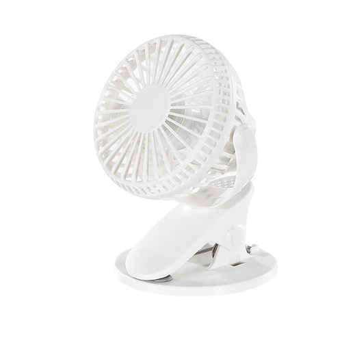 USB Rechargeable Mini Cooling Fan Clip On Desk Baby Stroller Portable 3 Speeds - Picture 6 of 6