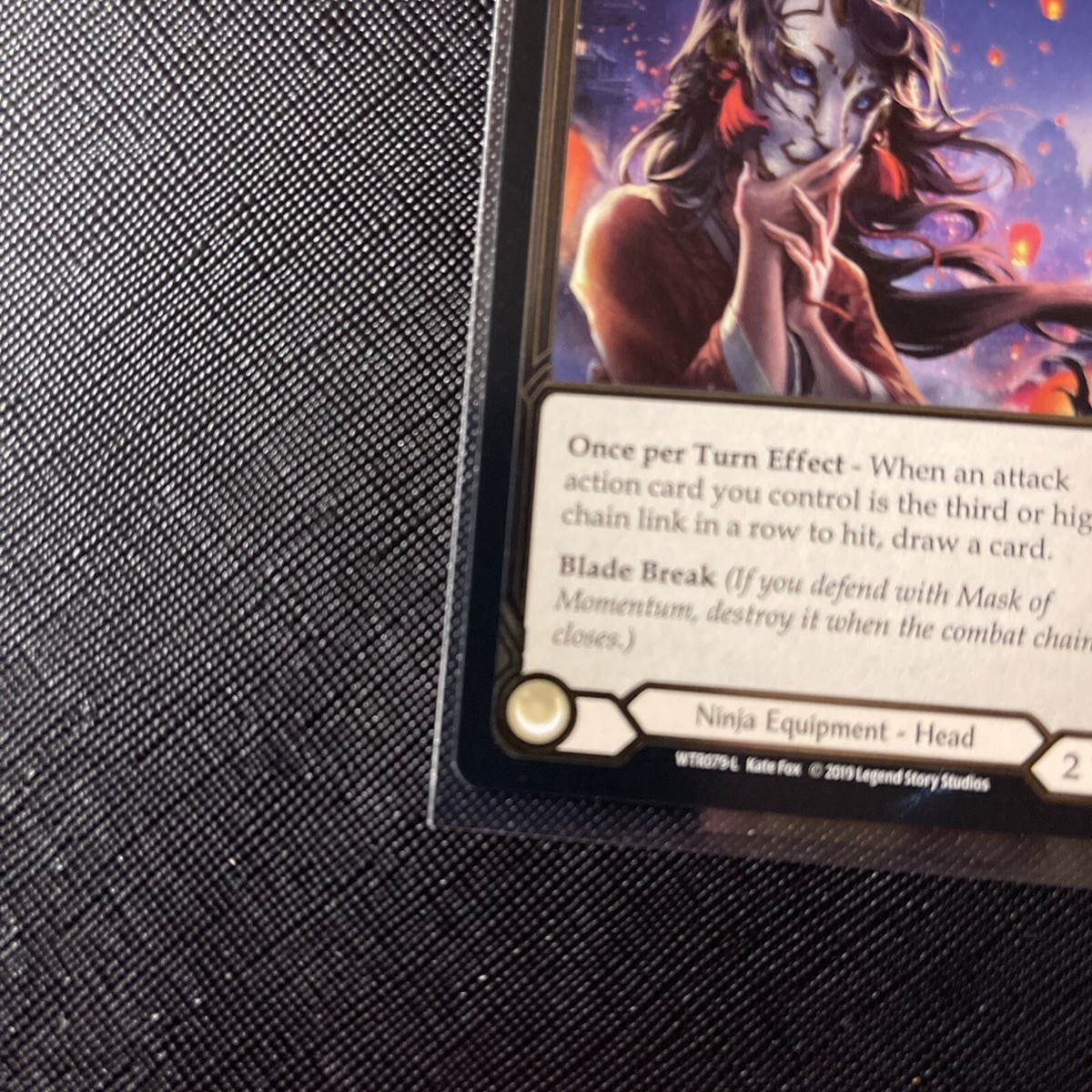 Flesh and Blood : Mask Of Momentum - WTR079-L Alpha CF Near mint